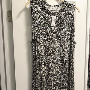 Maurices Black and White Midi Dress